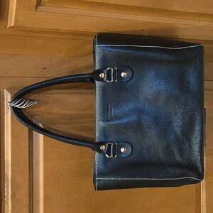 Kate Spade Black Leather Tote Bag